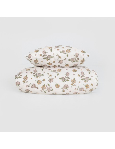 Funda nórdica algodón Meghan verde seco - rosa keike algodon-100
