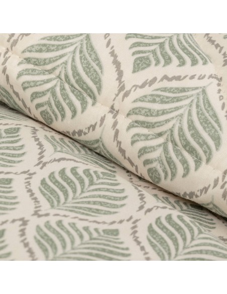 Edredón estampado Charleston verde edredones