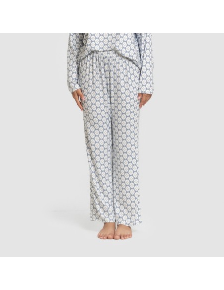Pijama largo Secret mujer Fatuo indigo pijamas-largos-de-mujer