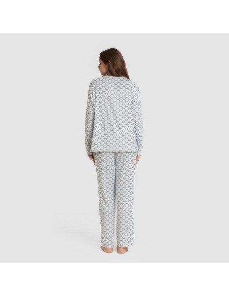 Pijama largo Secret mujer Fatuo indigo pijamas-largos-de-mujer