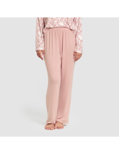 Pijama largo Secret mujer Amira rosette pijamas-largos-de-mujer