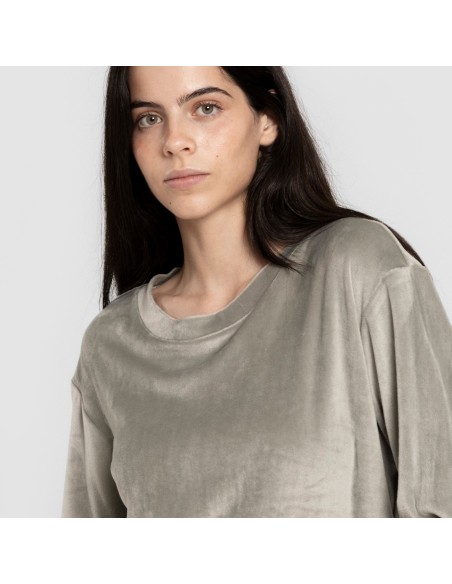 Pijama terciopelo super soft Raya Seasonal verde pijamas-de-invierno-de-mujer