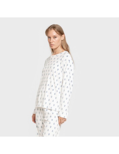 Pijama terciopelo super soft mujer Nemo indigo pijamas-de-invierno-de-mujer