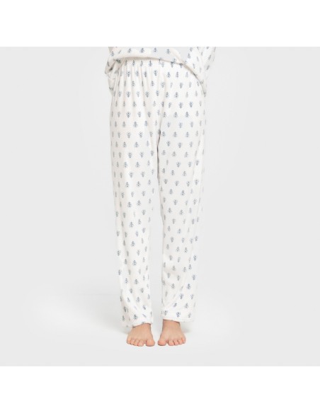 Pijama terciopelo super soft mujer Nemo indigo pijamas-de-invierno-de-mujer