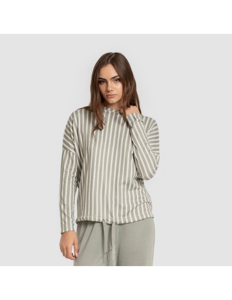 Pijama largo Secret mujer Raya Marsella verde caceria pijamas-largos-de-mujer