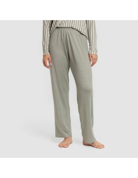 Pijama largo Secret mujer Raya Marsella verde caceria pijamas-largos-de-mujer