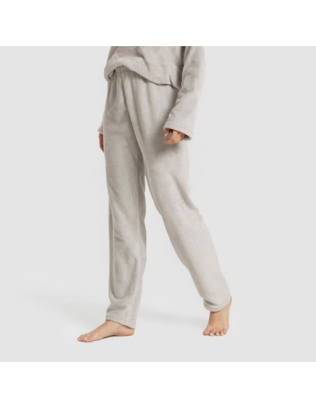 Pijama terciopelo liso pijamas-de-invierno-de-mujer