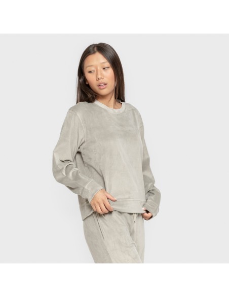 Pijama terciopelo super soft liso pijamas-de-invierno-de-mujer