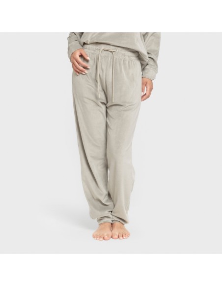 Pijama terciopelo super soft liso pijamas-de-invierno-de-mujer