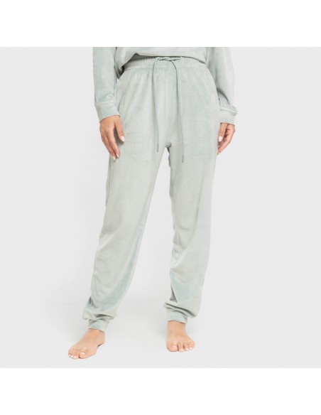 Pijama terciopelo super soft liso pijamas-de-invierno-de-mujer