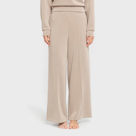 Pantalón largo pinzas estilo modal mujer pantalones-comodos-mujer