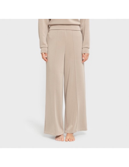 Pantalón largo pinzas estilo modal mujer pantalones-comodos-mujer