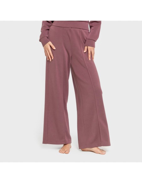 Pantalón largo pinzas estilo modal mujer pantalones-comodos-mujer