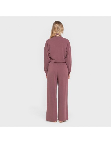 Pantalón largo pinzas estilo modal mujer pantalones-comodos-mujer