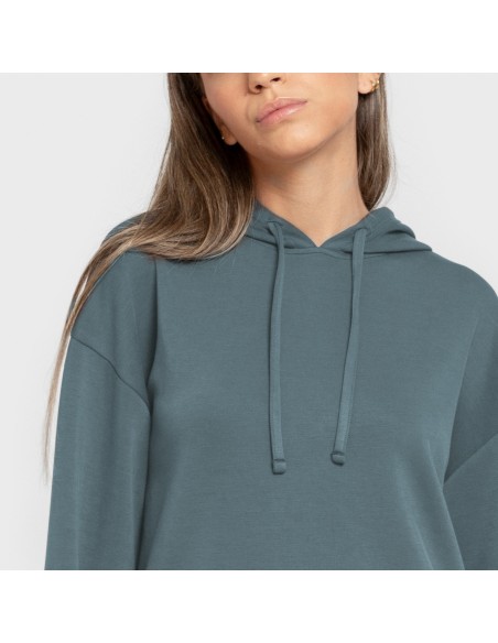 Sudadera capucha estilo modal mujer sudaderas-mujer