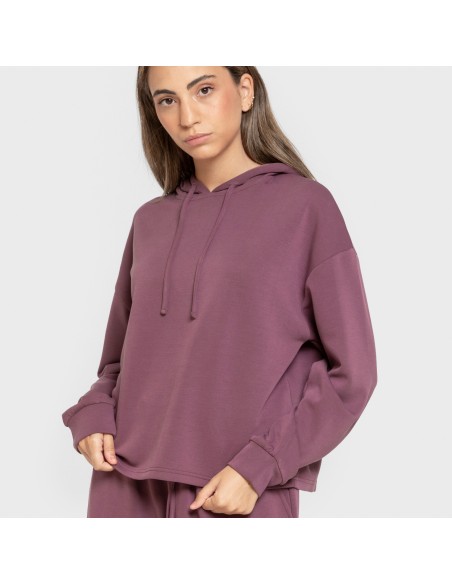 Sudadera capucha estilo modal mujer sudaderas-mujer