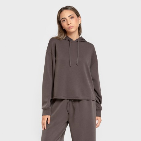 Sudadera capucha estilo modal mujer sudaderas-mujer