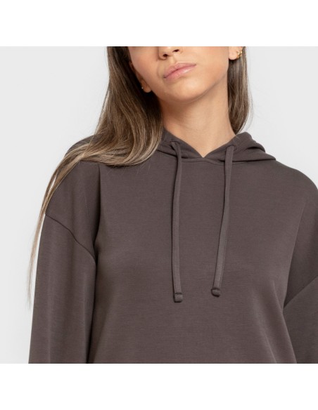 Sudadera capucha estilo modal mujer sudaderas-mujer