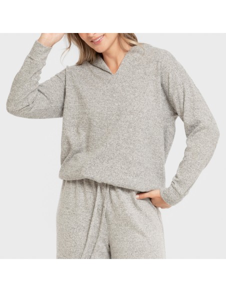 Sudadera capucha new punto extra suave mujer sudaderas-mujer