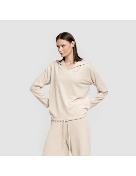 Sudadera capucha new punto extra suave mujer sudaderas-mujer