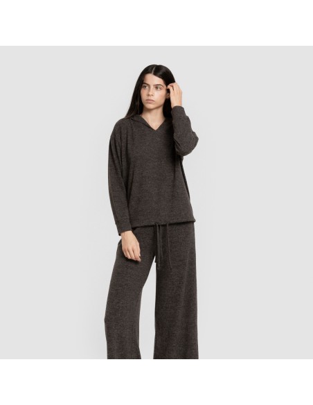 Sudadera capucha new punto extra suave mujer sudaderas-mujer