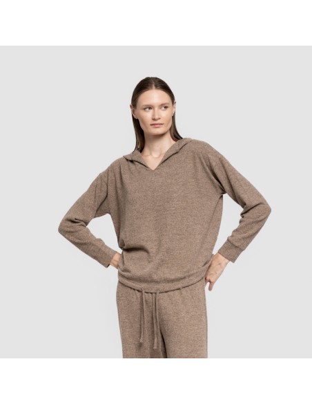 Sudadera capucha new punto extra suave mujer sudaderas-mujer