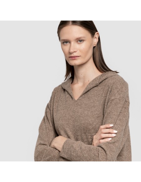 Sudadera capucha new punto extra suave mujer sudaderas-mujer