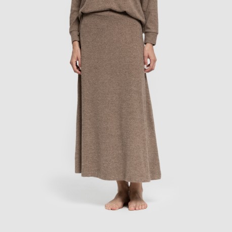 Falda midi evase new punto extra suave faldas