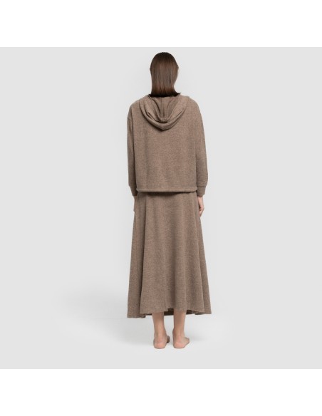Falda midi evase new punto extra suave faldas