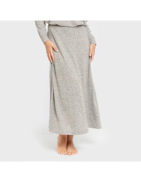 Falda midi evase new punto extra suave faldas