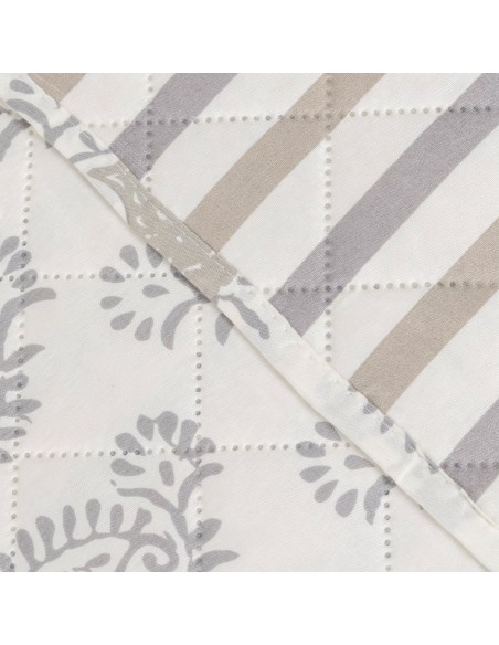 Colcha bouti Indonesia gris - verde colcha-bouti