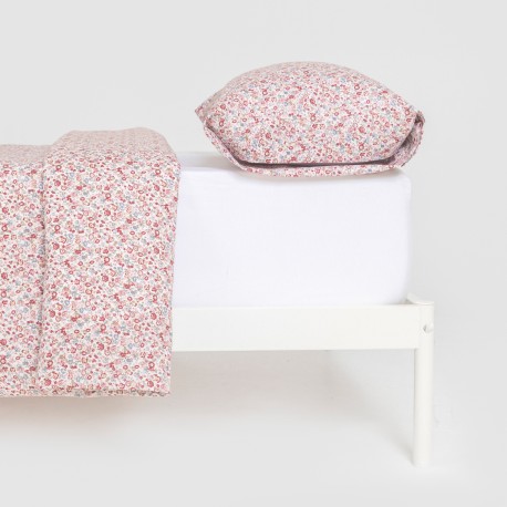 Funda nórdica algodón Alda rosa algodon-100