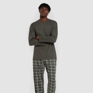 Pijama largo algodón hombre... 2