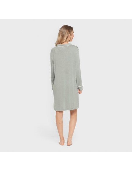 Camisón camisero viscosa punto mujer vestidos-y-blusones-mujer