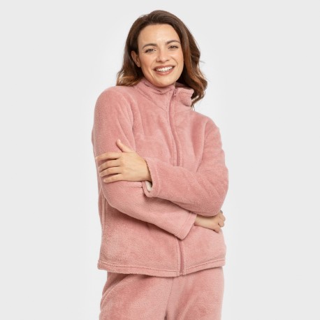 Sudadera coral mujer sudaderas-mujer