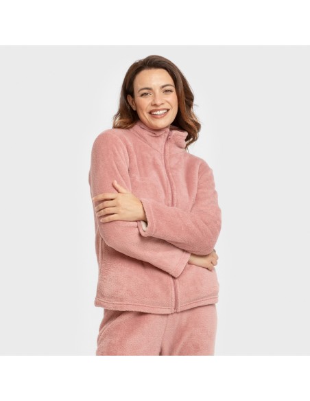 Sudadera coral mujer sudaderas-mujer