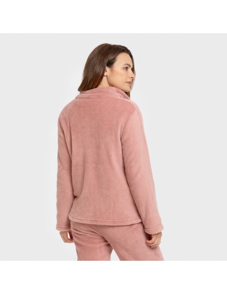 Sudadera coral mujer sudaderas-mujer