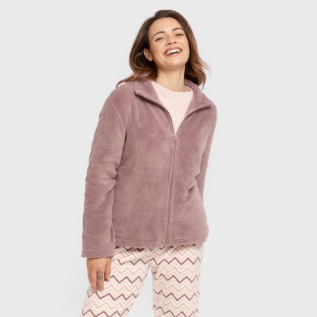 Sudadera coral mujer sudaderas-mujer