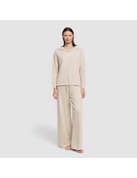 Pantalón largo ancho new punto extra suave pantalones-comodos-mujer
