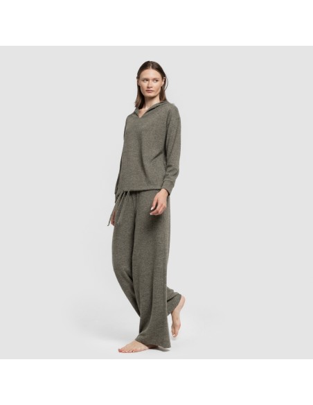 Pantalón largo ancho new punto extra suave pantalones-comodos-mujer