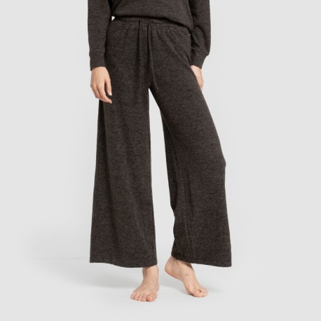 Pantalón largo ancho new punto extra suave pantalones-comodos-mujer