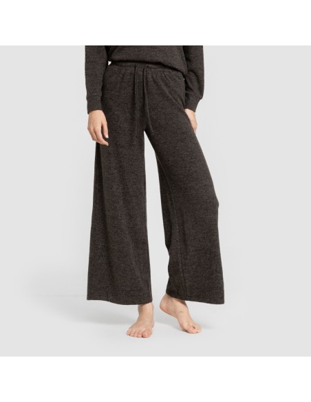 Pantalón largo ancho new punto extra suave pantalones-comodos-mujer