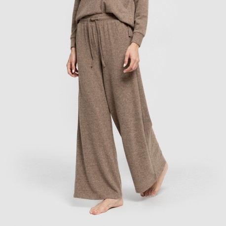 Pantalón largo ancho new punto extra suave pantalones-comodos-mujer