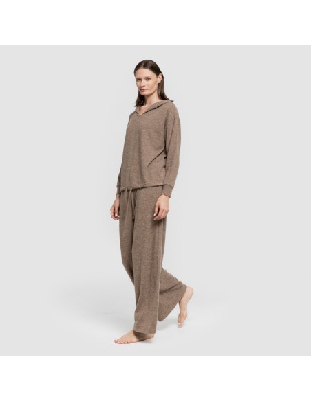 Pantalón largo ancho new punto extra suave pantalones-comodos-mujer