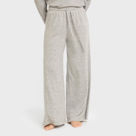 Pantalón largo ancho new punto extra suave pantalones-comodos-mujer
