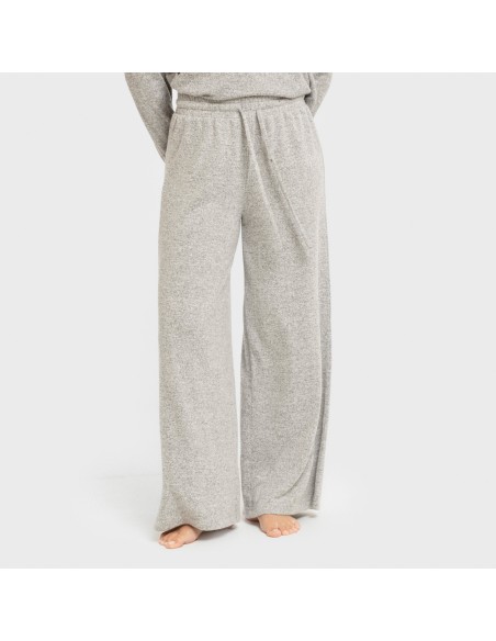 Pantalón largo ancho new punto extra suave pantalones-comodos-mujer