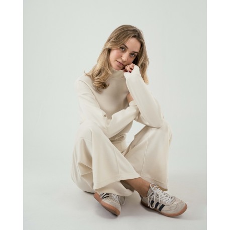 Sudadera cuello subido estilo modal mujer sudaderas-mujer