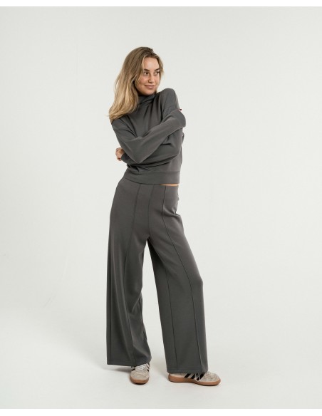 Sudadera cuello subido estilo modal mujer sudaderas-mujer