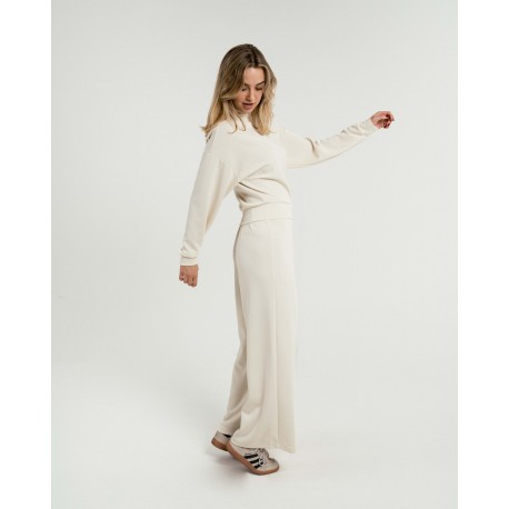 Pantalón largo pinzas estilo modal mujer pantalones-comodos-mujer