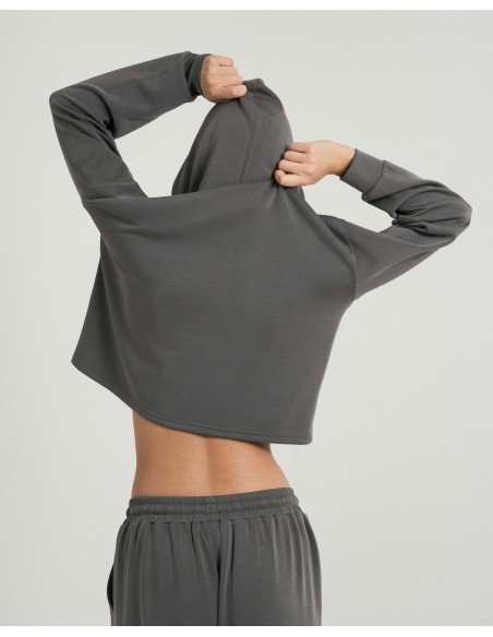 Sudadera capucha estilo modal mujer sudaderas-mujer